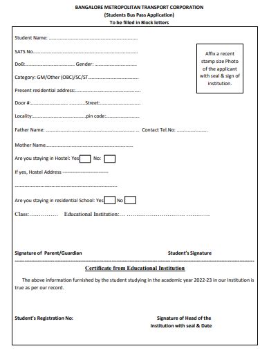 my bmtc smart card application form|I applied for BMTC pass. To download the application form with .